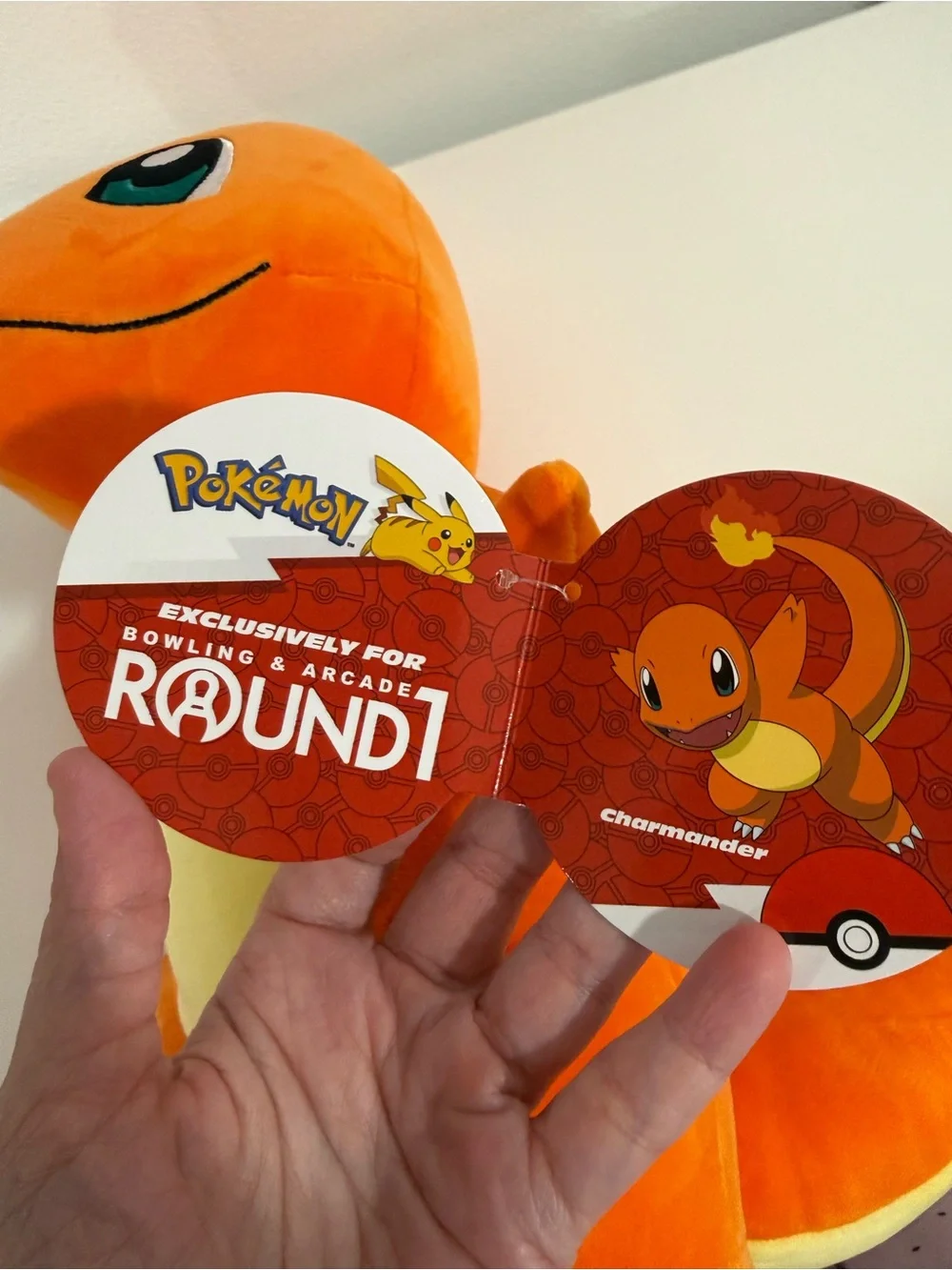 BNWT 14” Pokemon Charmander Plushie - Round1 Arcade Exclusive